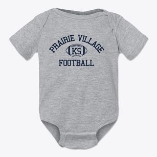 Prairie Village Kansas Football Baby Onesie