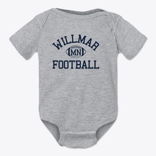 Willmar Minnesota Football Baby Onesie