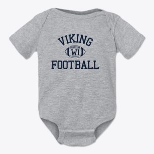Viking Wisconsin Football Baby Onesie