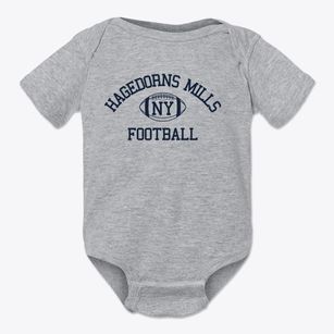 Hagedorns Mills New York Football Baby Onesie
