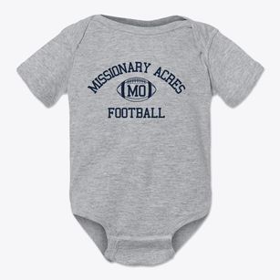 Missionary Acres Missouri Football Baby Onesie