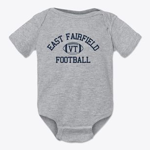 East Fairfield Vermont Football Baby Onesie