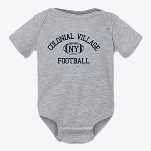 Colonial Village New York Football Baby Onesie