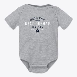 West Durham New York General Supply Baby Onesie