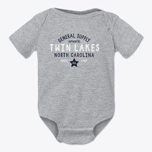 Twin Lakes North Carolina General Supply Baby Onesie