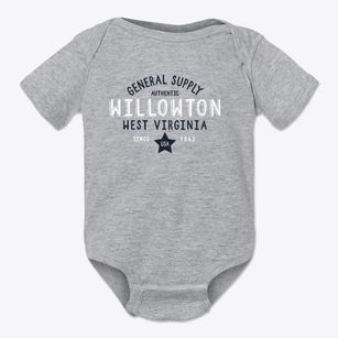 Willowton West Virginia General Supply Baby Onesie