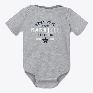 Manville Illinois General Supply Baby Onesie