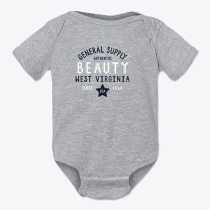 Beauty West Virginia General Supply Baby Onesie