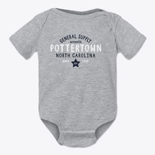 Pottertown North Carolina General Supply Baby Onesie