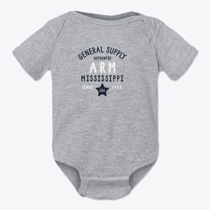 Arm Mississippi General Supply Baby Onesie