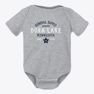 Dora Lake Minnesota General Supply Baby Onesie