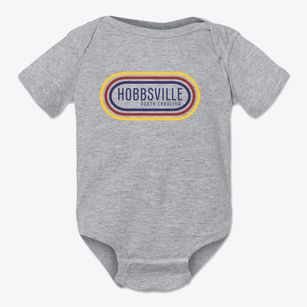 Hobbsville North Carolina Color Loop Baby Onesie