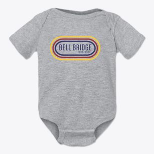 Bell Bridge Tennessee Color Loop Baby Onesie