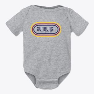 Sunburst North Carolina Color Loop Baby Onesie