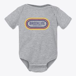 Brookline Pennsylvania Color Loop Baby Onesie