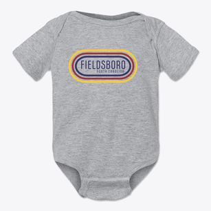 Fieldsboro North Carolina Color Loop Baby Onesie