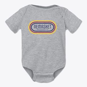 Nemasket Massachusetts Color Loop Baby Onesie