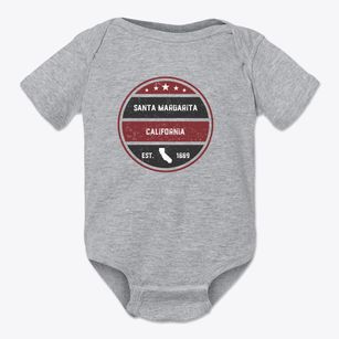 Santa Margarita California Americana Baby Onesie