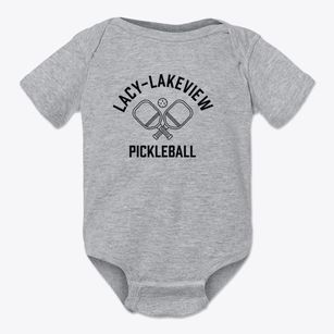 Lacy-lakeview Texas Pickleball Baby Onesie