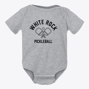 White Rock Maine Pickleball Baby Onesie