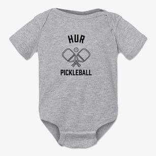 Hur West Virginia Pickleball Baby Onesie