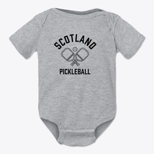 Scotland New Hampshire Pickleball Baby Onesie