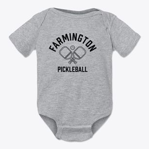 Farmington New Mexico Pickleball Baby Onesie