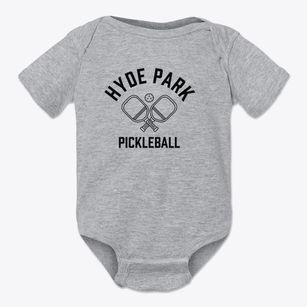 Hyde Park Vermont Pickleball Baby Onesie