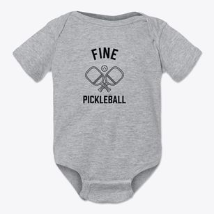 Fine New York Pickleball Baby Onesie