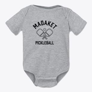 Madaket Massachusetts Pickleball Baby Onesie