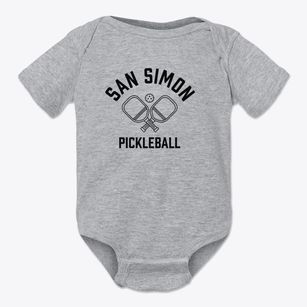 San Simon Arizona Pickleball Baby Onesie