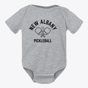 New Albany Kansas Pickleball Baby Onesie