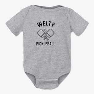 Welty Oklahoma Pickleball Baby Onesie