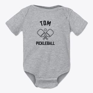 Tom Oklahoma Pickleball Baby Onesie
