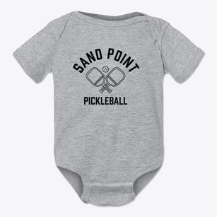 Sand Point New York Pickleball Baby Onesie