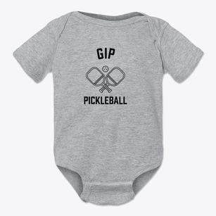 Gip West Virginia Pickleball Baby Onesie