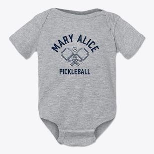 Mary Alice Kentucky Pickleball Baby Onesie