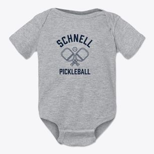 Schnell Illinois Pickleball Baby Onesie