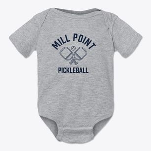 Mill Point West Virginia Pickleball Baby Onesie