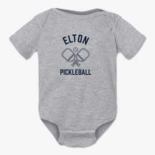Elton West Virginia Pickleball Baby Onesie