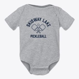 Skidway Lake Michigan Pickleball Baby Onesie