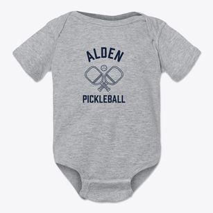 Alden Wisconsin Pickleball Baby Onesie