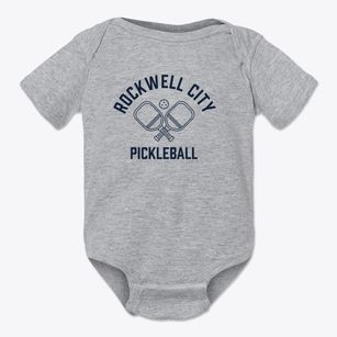 Rockwell City Iowa Pickleball Baby Onesie