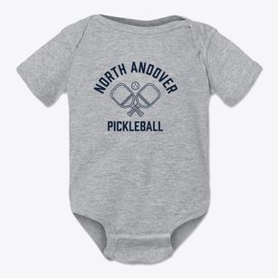 North Andover Massachusetts Pickleball Baby Onesie