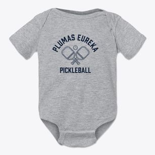 Plumas Eureka California Pickleball Baby Onesie