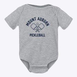 Mount Auburn Iowa Pickleball Baby Onesie