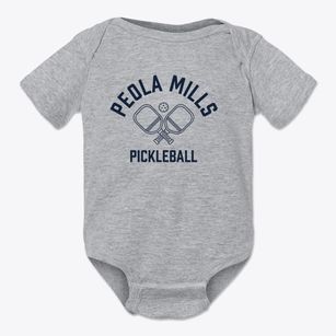 Peola Mills Virginia Pickleball Baby Onesie