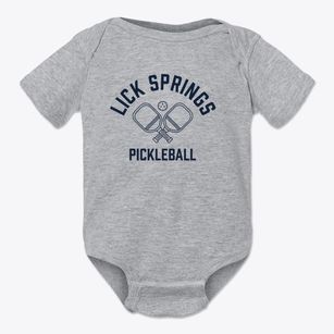 Lick Springs New York Pickleball Baby Onesie
