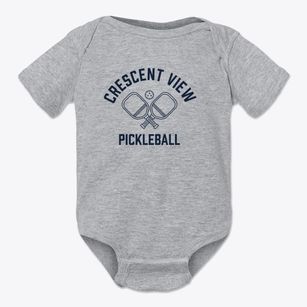 Crescent View Tennessee Pickleball Baby Onesie