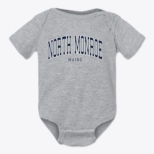 North Monroe Maine Traditional Baby Onesie